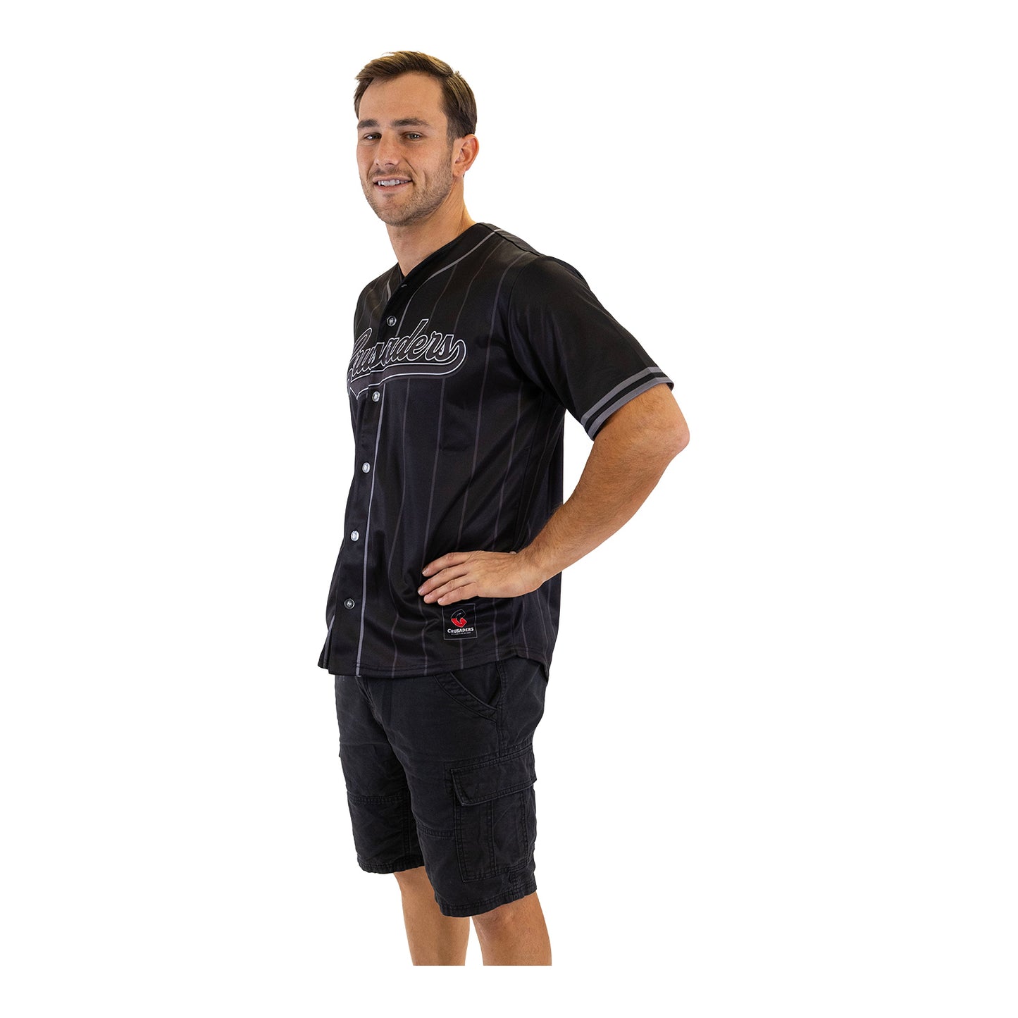 Crusaders Adult Blackout Baseball Shirt