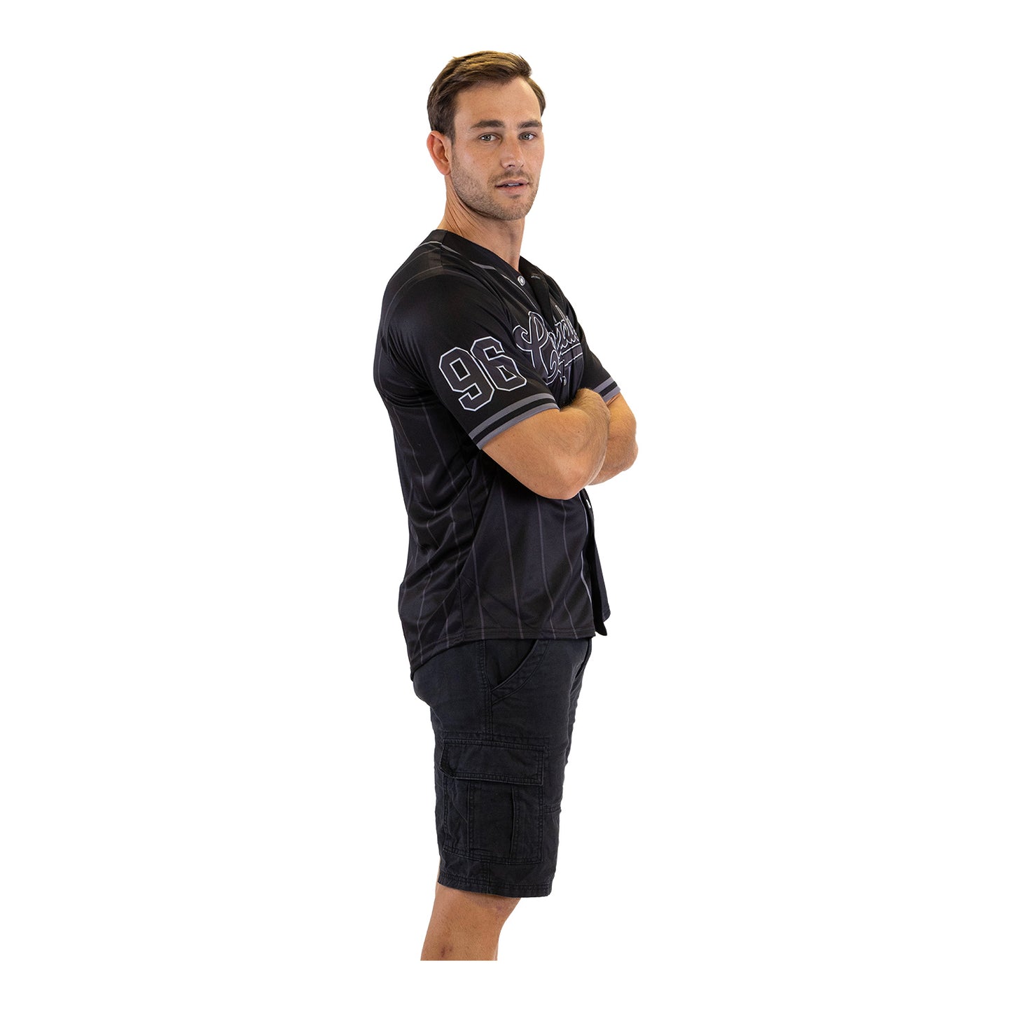 Crusaders Adult Blackout Baseball Shirt