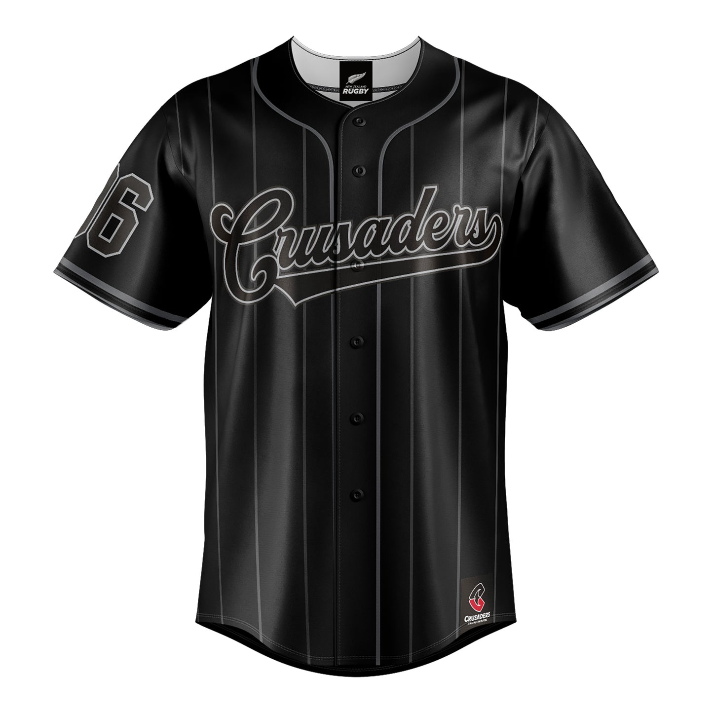 Crusaders Adult Blackout Baseball Shirt
