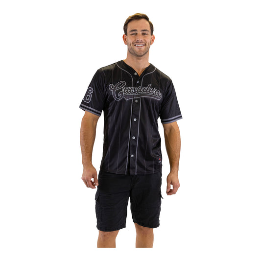 Crusaders Adult Blackout Baseball Shirt
