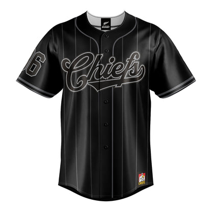 Chiefs Adult Blackout Baseball Shirt