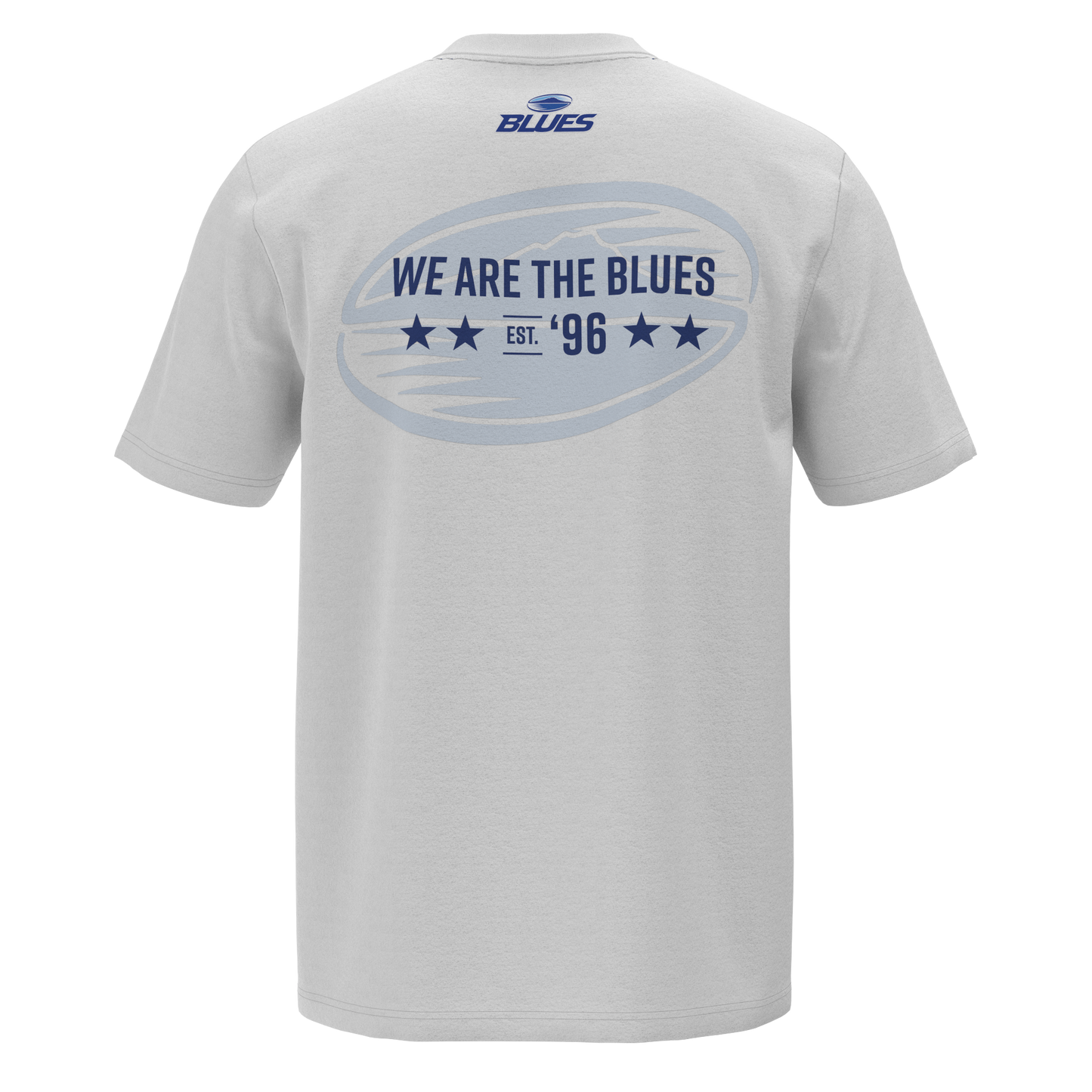 Blues Youth Slogan Cotton Tee