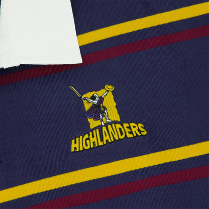 Highlanders Mens Retro Rugby Polo