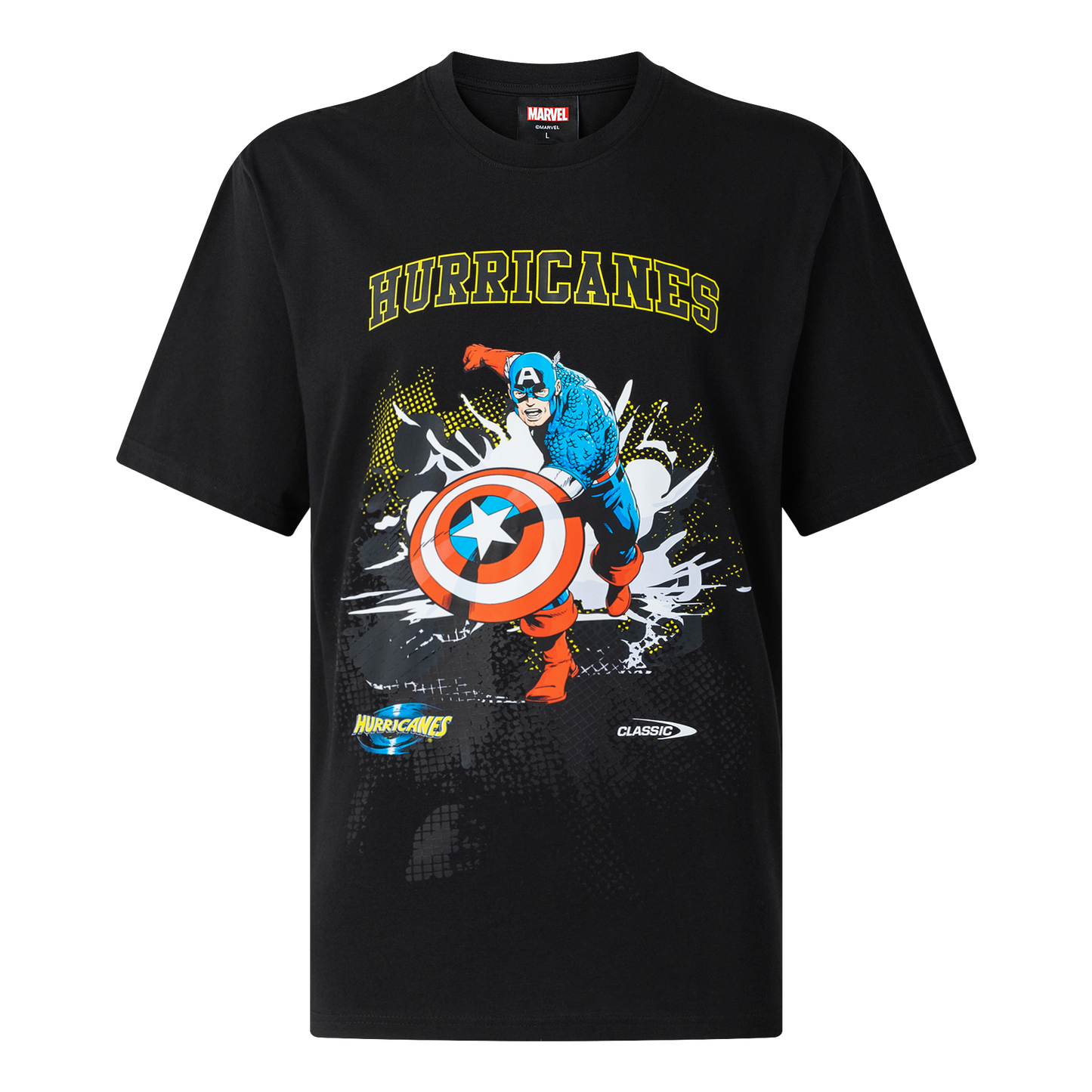 Hurricanes Mens Captain America Cotton Tee