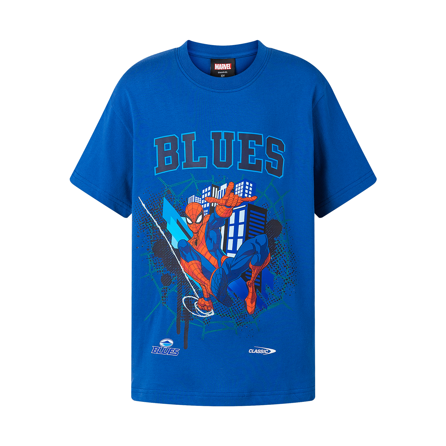 Blues Youth Spider-Man Cotton Tee